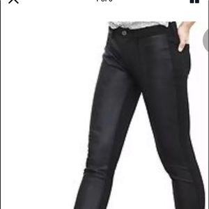 Banana Republic Black Faux leather Pants